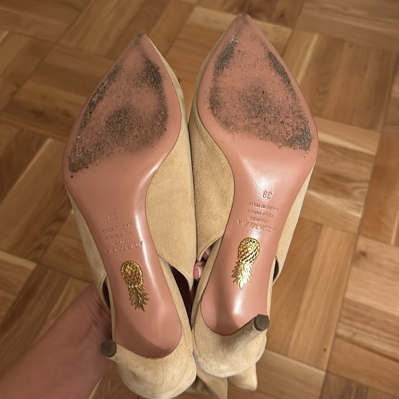 Aquazzurra 85mm Bow Tie Pumps Size 9 - Picture 2 of 5